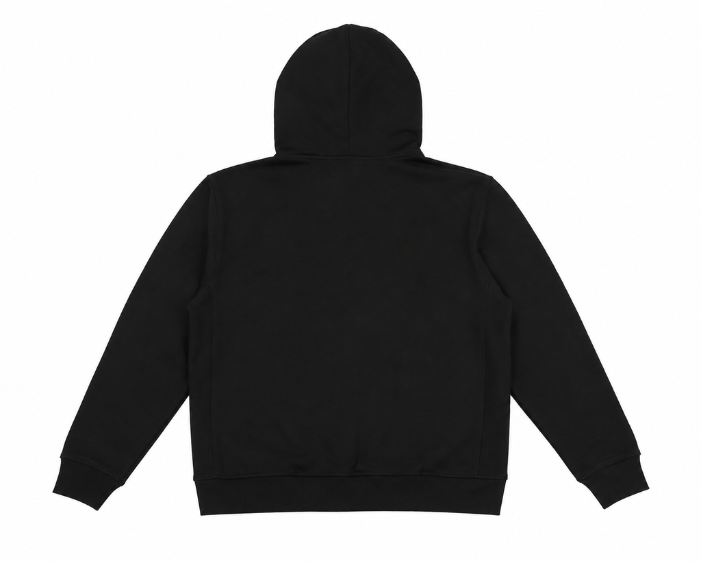 ANY BASIC BLACK ZIP-HOODIE