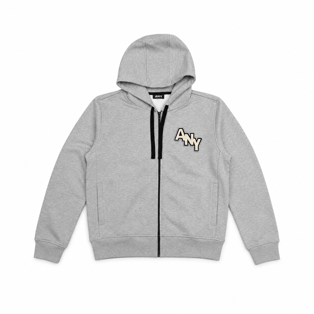 ANY basic grey zip-hoodie
